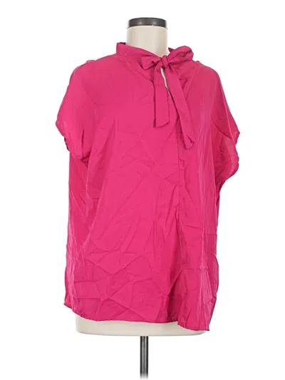 Pre-owned Shein Short Sleeve Blouse In Pink