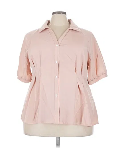 Pre-owned Shein Short Sleeve Blouse In Pink