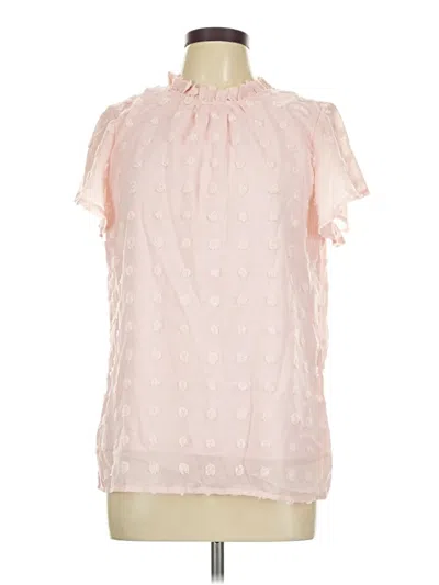 Pre-owned Shein Short Sleeve Blouse In Pink