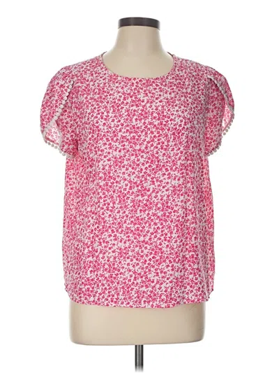 Pre-owned Shein Short Sleeve Blouse In Pink