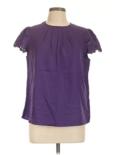 Pre-owned Shein Short Sleeve Blouse In Purple