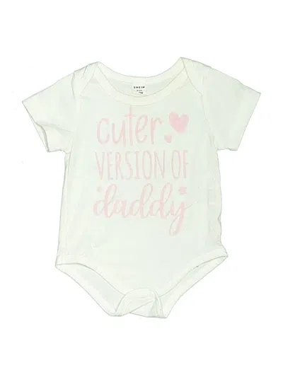 Pre-owned Shein Babies' Short Sleeve Onesie In Green