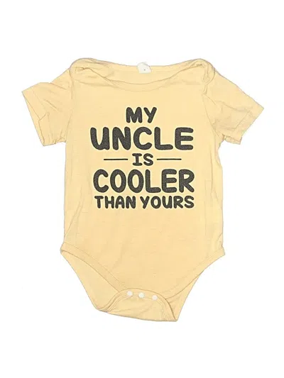 Pre-owned Shein Kids' Short Sleeve Onesie In Yellow