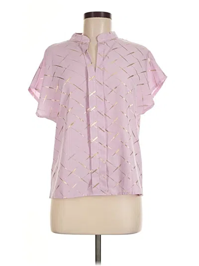 Pre-owned Shein Short Sleeve Polo Shirt In Pink