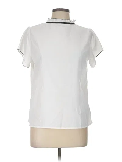 Pre-owned Shein Short Sleeve Polo Shirt In White