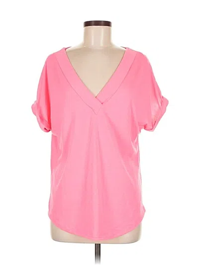 Pre-owned Shein Short Sleeve T-shirt In Pink