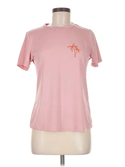 Pre-owned Shein Short Sleeve T-shirt In Pink