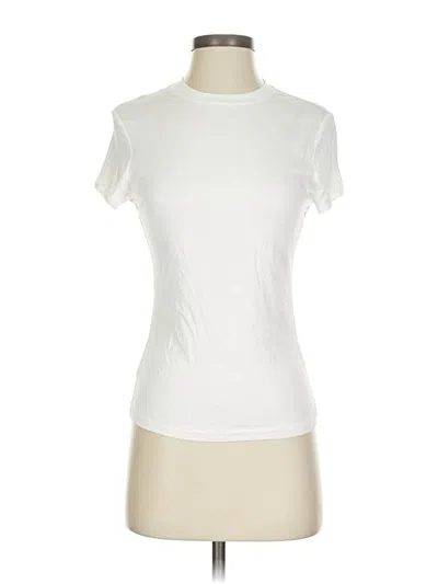 Pre-owned Shein Short Sleeve T-shirt In White