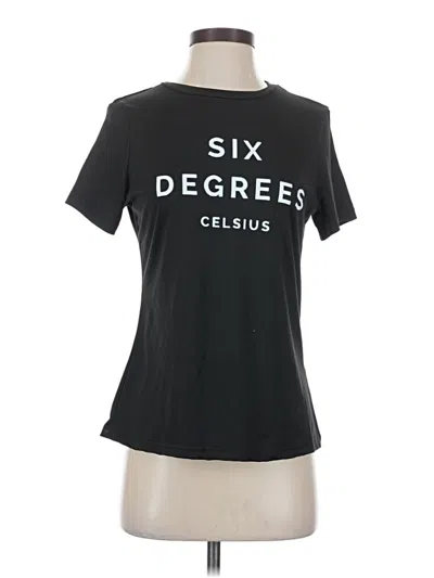 Pre-owned Shein Short Sleeve Top Black Crew Neck Tops