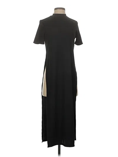 Pre-owned Shein Short Sleeve Top Black Mock Neckline Tops