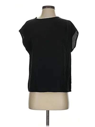 Pre-owned Shein Short Sleeve Top Black One Shoulder Neckline Tops