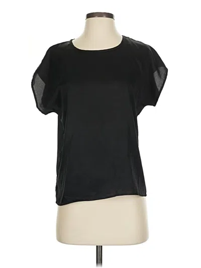 Pre-owned Shein Short Sleeve Top Black Scoop Neck Tops