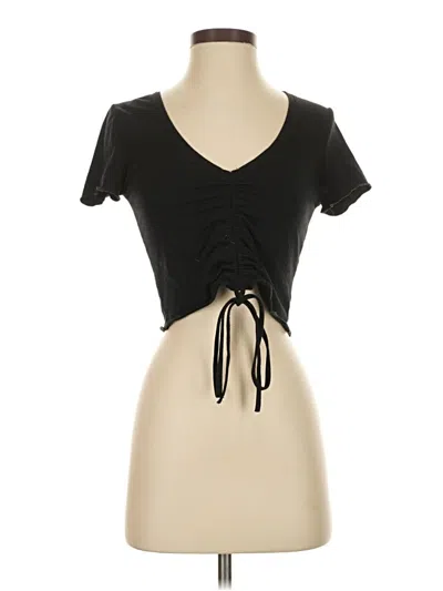 Pre-owned Shein Short Sleeve Top Black Sweetheart Neckline Tops