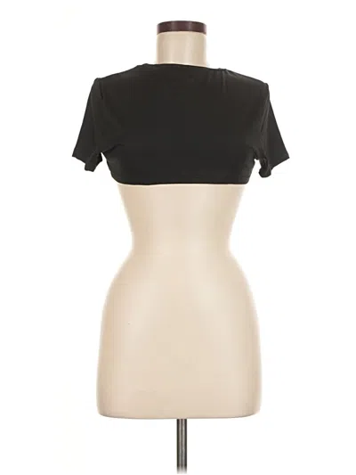 Pre-owned Shein Short Sleeve Top Black Sweetheart Neckline Tops