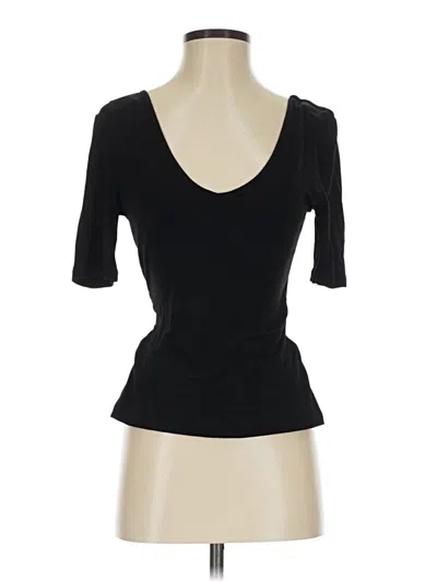 Pre-owned Shein Short Sleeve Top Black Sweetheart Neckline Tops
