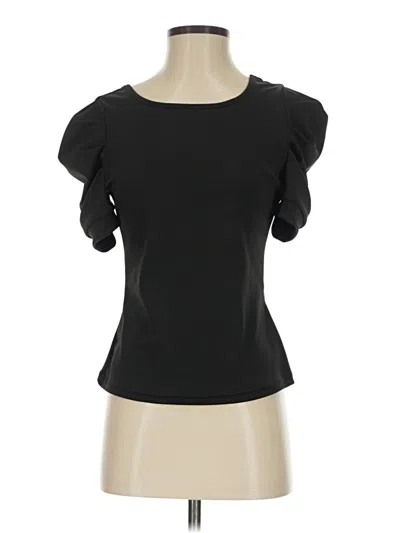 Pre-owned Shein Short Sleeve Top Black Sweetheart Neckline Tops