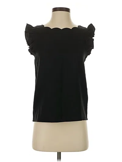 Pre-owned Shein Short Sleeve Top Black Sweetheart Neckline Tops