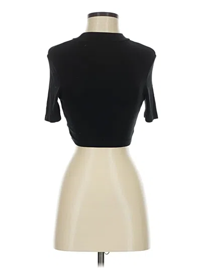 Pre-owned Shein Short Sleeve Top Black Turtleneck Tops