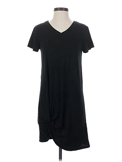 Pre-owned Shein Short Sleeve Top Black V-neck Tops