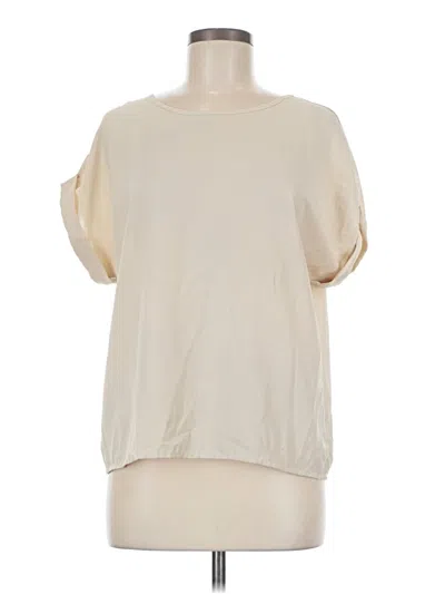 Pre-owned Shein Short Sleeve Top Ivory Boatneck Tops