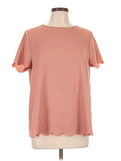 Pre-owned Shein Short Sleeve Top Pink Sweetheart Neckline Tops