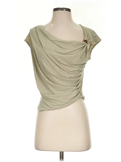 Pre-owned Shein Short Sleeve Top Tan Cowl Neck Tops