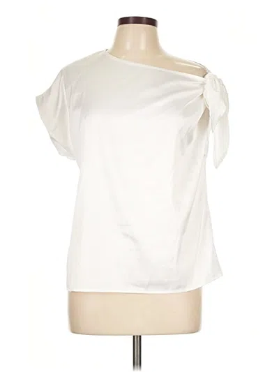 Pre-owned Shein Short Sleeve Top White One Shoulder Neckline Tops