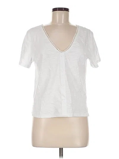 Pre-owned Shein Short Sleeve Top White Sweetheart Neckline Tops