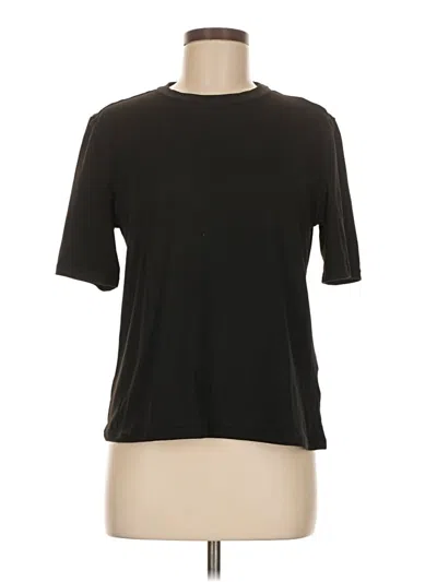 Pre-owned Shein Short Sleeve T-shirt In Black