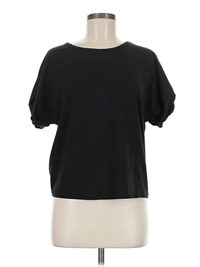 Pre-owned Shein Short Sleeve T-shirt In Black