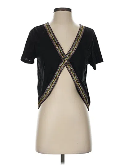 Pre-owned Shein Short Sleeve T-shirt In Black