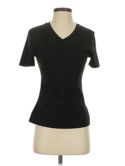 Pre-owned Shein Short Sleeve T-shirt In Black