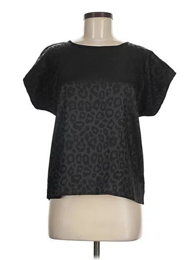 Pre-owned Shein Short Sleeve T-shirt In Black