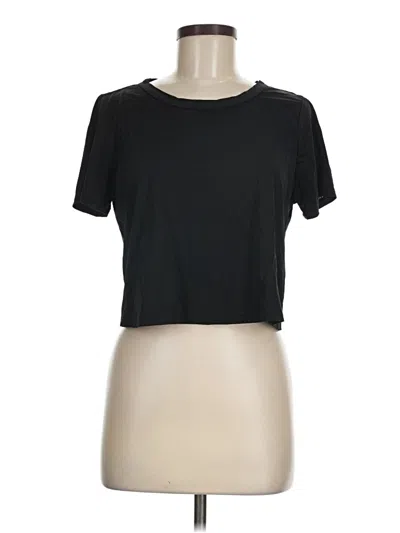 Pre-owned Shein Short Sleeve T-shirt In Black