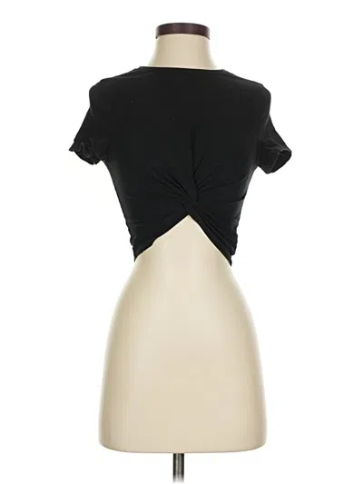 Pre-owned Shein Short Sleeve T-shirt In Black