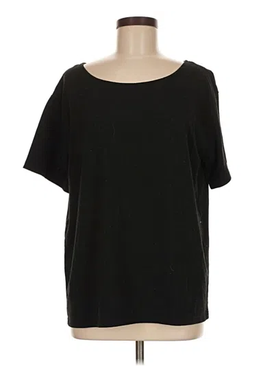 Pre-owned Shein Short Sleeve T-shirt In Black