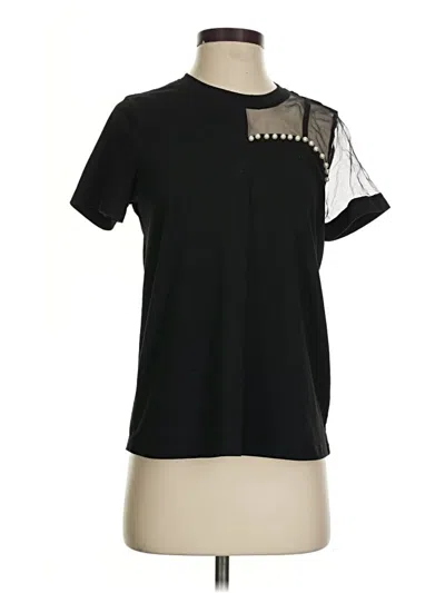 Pre-owned Shein Short Sleeve T-shirt In Black