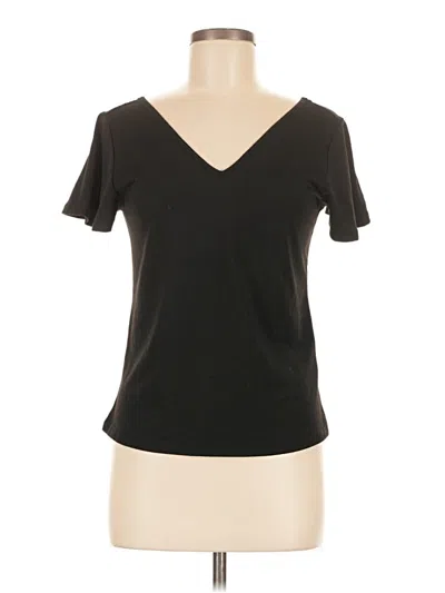 Pre-owned Shein Short Sleeve T-shirt In Black