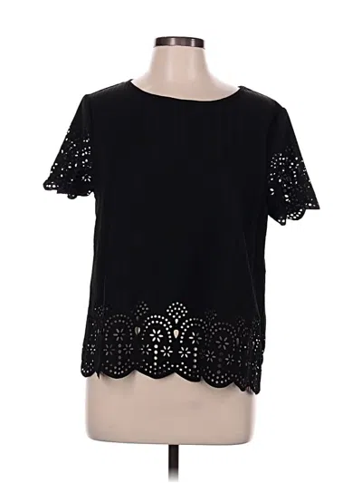 Pre-owned Shein Short Sleeve T-shirt In Black