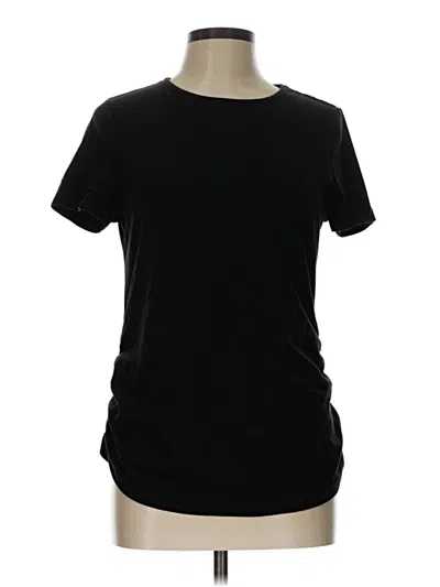 Pre-owned Shein Short Sleeve T-shirt In Black