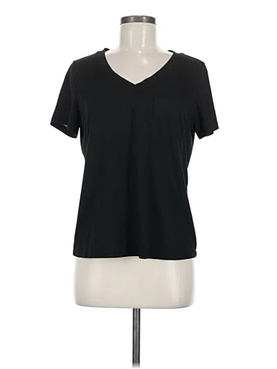 Pre-owned Shein Short Sleeve T-shirt In Black