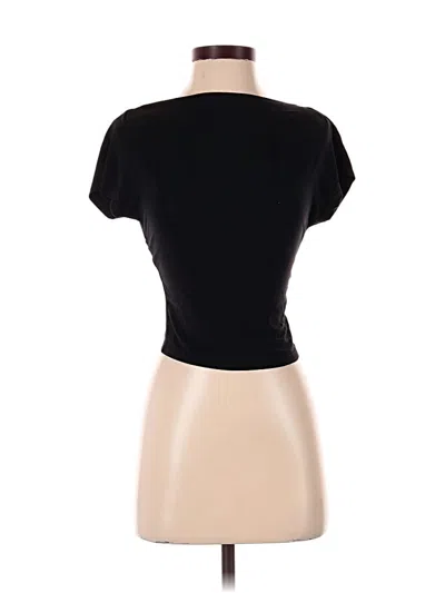 Pre-owned Shein Short Sleeve T-shirt In Black