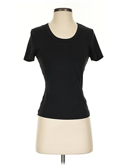 Pre-owned Shein Short Sleeve T-shirt In Black