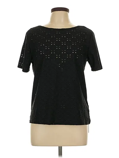 Pre-owned Shein Short Sleeve T-shirt In Black
