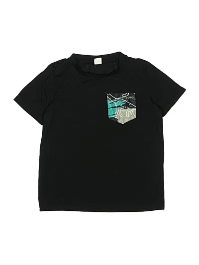 Pre-owned Shein Kids' Short Sleeve T-shirt In Black