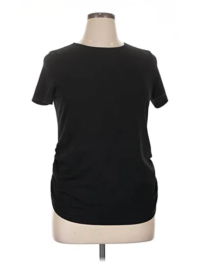 Pre-owned Shein Short Sleeve T-shirt In Black