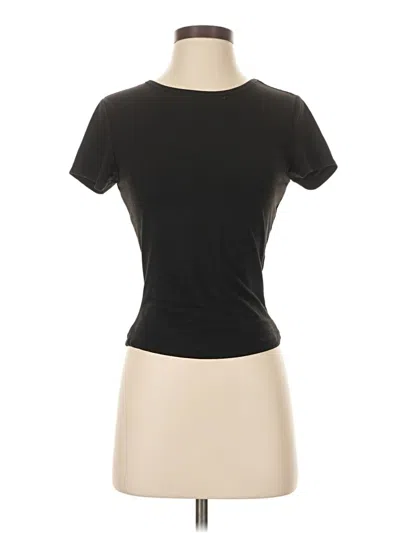 Pre-owned Shein Short Sleeve T-shirt In Black