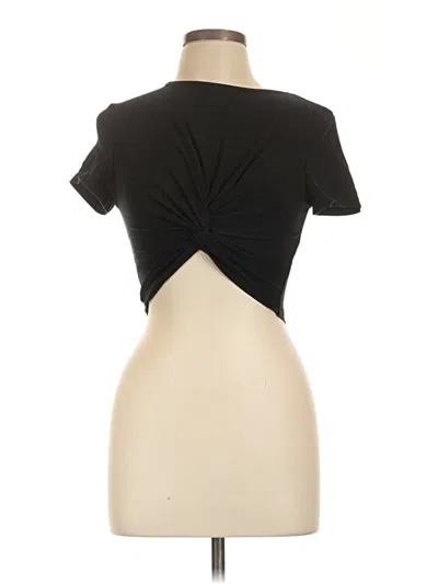 Pre-owned Shein Short Sleeve T-shirt In Black