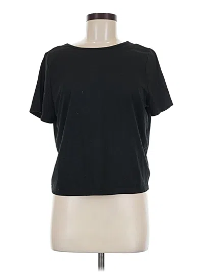 Pre-owned Shein Short Sleeve T-shirt In Black