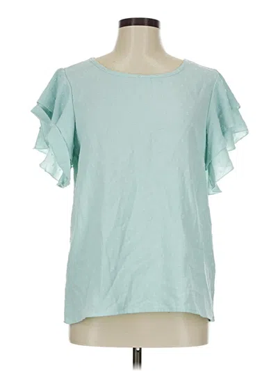 Pre-owned Shein Short Sleeve T-shirt In Blue